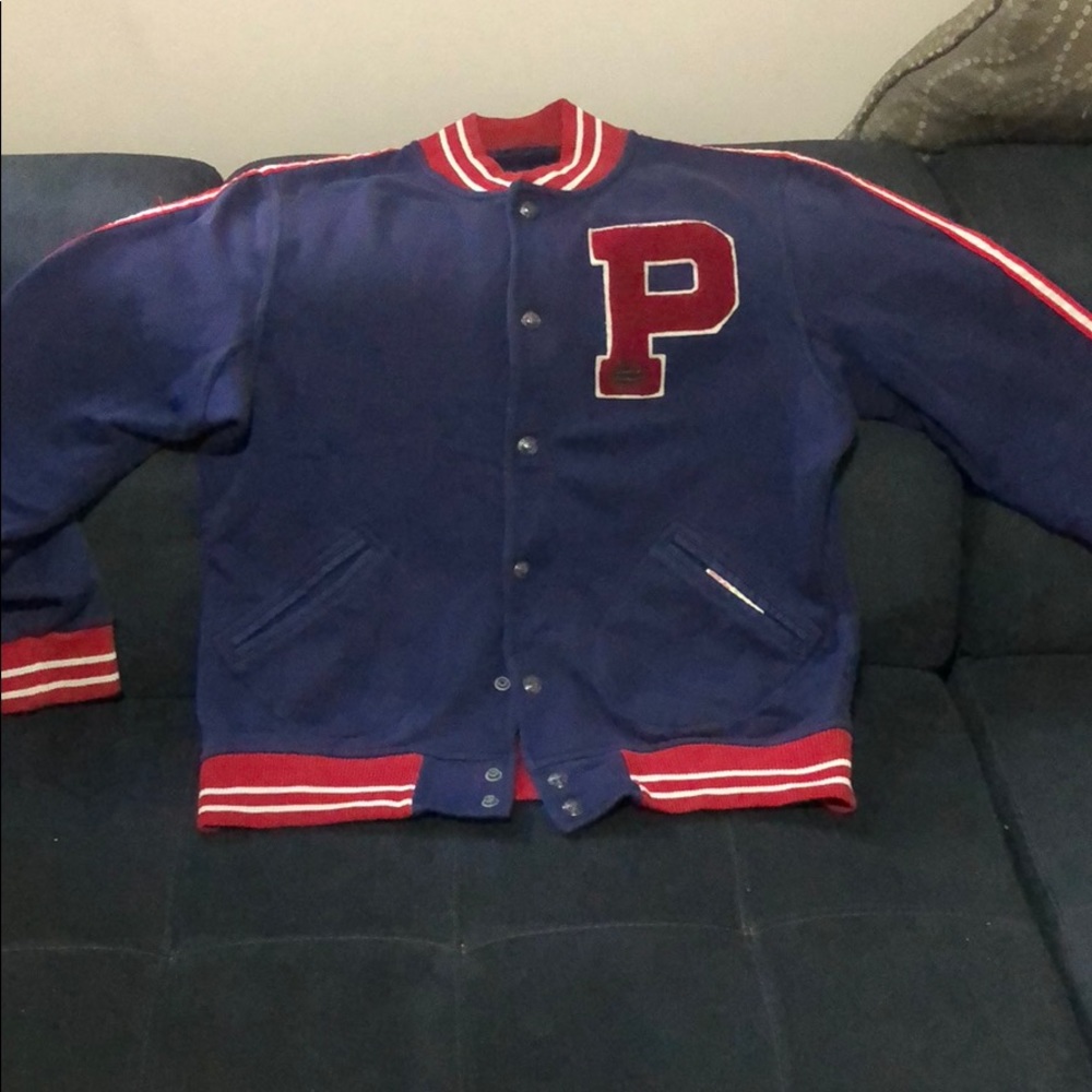 Polo fleece varsity jacket